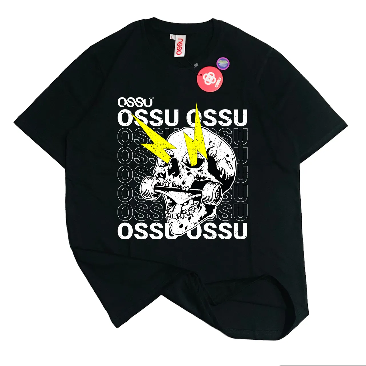 OSSU SKATE SKULL BLACK