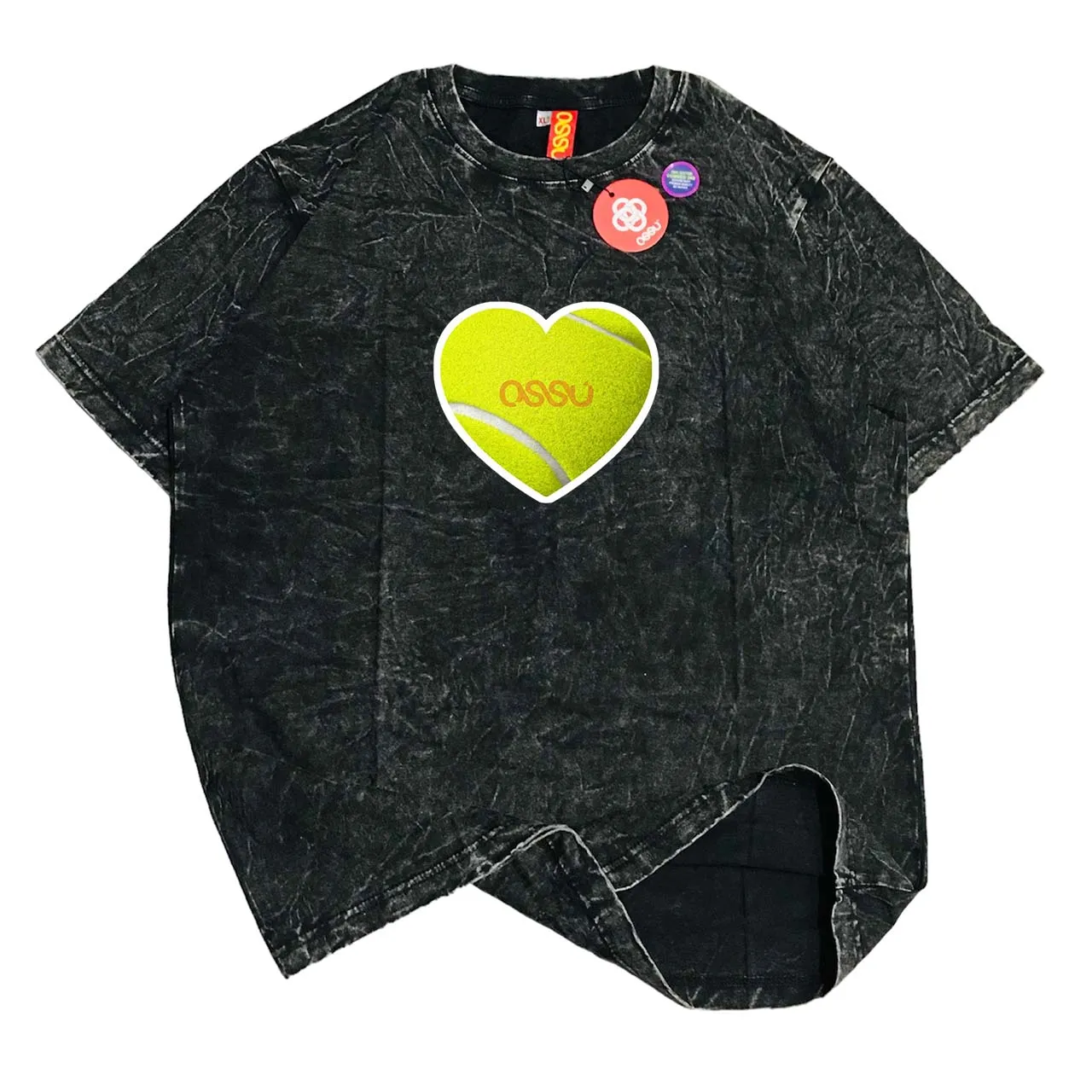 Tennis Heart Washed