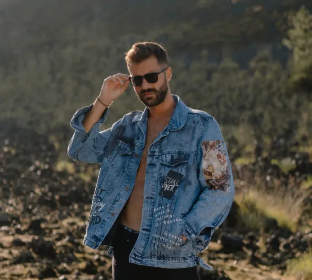 PAPAGO - JAKET JEANS - JAKET DENIM PRIA - OLYMPUS