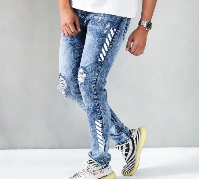 Papago - Celana Jeans Pria Skinny Slimfit Jeans - Strip